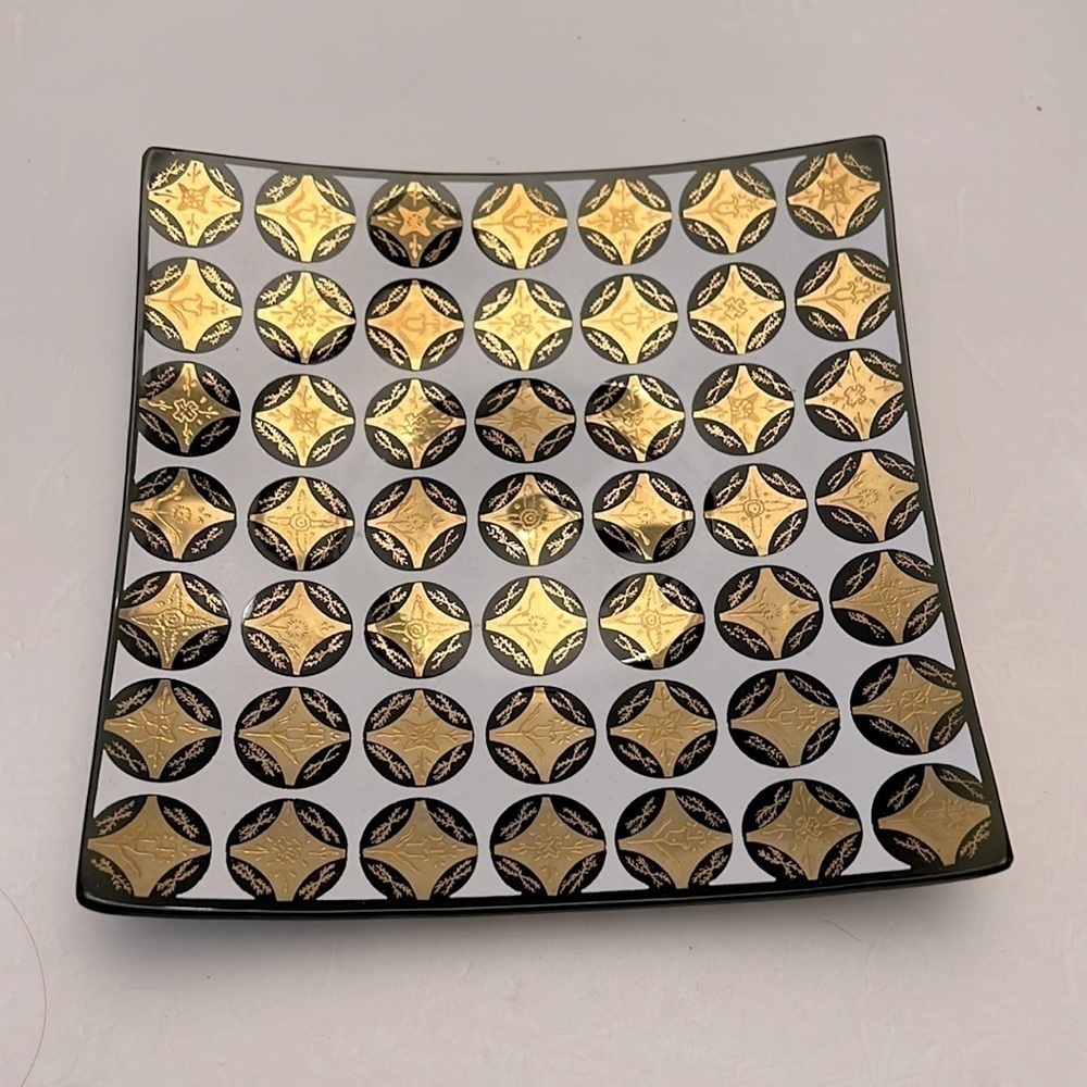 Georges Briard Curved Coin Plate MCM